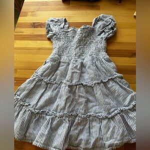 Gymboree Blue and White Striped Casual Dress